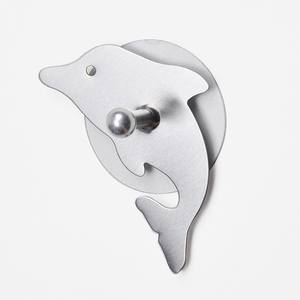 Finition en acier inoxydable en forme de dauphin avec cintre en aluminium pour bébé - Product Image 1