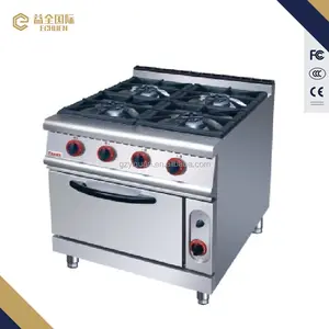 ZHRQ4 制造机器气体范围与 4 燃烧器厨房烹饪燃气烤箱