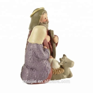 Hars Kerst Kerststal Set Met Mary Joseph En Baby Jezus Heilige Familie Religieuze Figuren Kerst Decoratie - Product Image 4