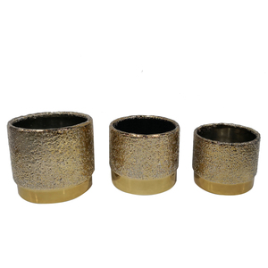 Tamaño personalizado de plata de lujo interior jardinera cerámica pote de flor <span class=keywords><strong>bonsai</strong></span> macetas para la decoración - Product Image 5