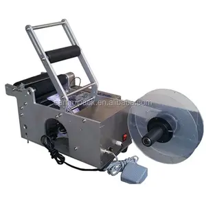 Semi Automatic Sticker Labeling Machine/Round Bottles Label Applicator