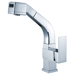 Rubinetti estraibili per lavello termostatico con funzionalità a maniglia singola in ottone cromato per l'installazione del bagno con foro singolo - Product Image 2