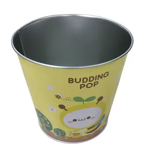 Oval Shaped Iron Hoop Tin Bucket