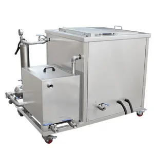 108L Industrial ultrasonic cleaner bath with filtration circulation system oil filter degreasing system