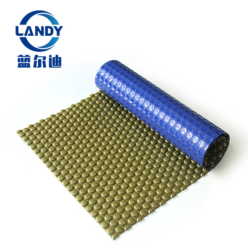 Cubierta Solar para Piscina Oro+Azul