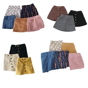 Best selling product children's kids latin indian girls skirts wholesale 2019 for kid in denim with best service and low price