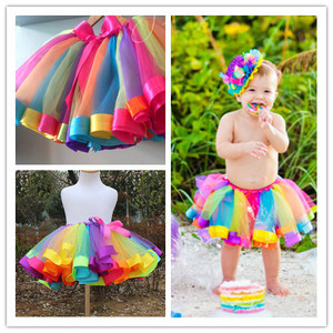 Primer Equipo del <span class=keywords><strong>cumpleaños</strong></span> <span class=keywords><strong>de</strong></span> Pettiskirt Tutu-Girls-Falda del arco iris - Product Image 6