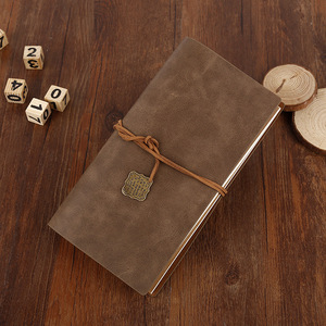 Wholesale <strong>Refillable</strong> <strong>Leather</strong> Travelers Journals Diary Notepad <strong>Notebook</strong> A6 A5 <strong>Leather</strong> Journal With Logo Custom - Product Image 1