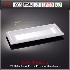 SGS certifié bonne qualité incassable rectangulaire assiettes plats - Product Image 1