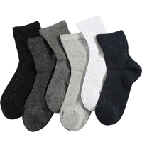 Vente en gros en Chine de lots en stock fabriqués en Chine Chaussettes à pois pour hommes