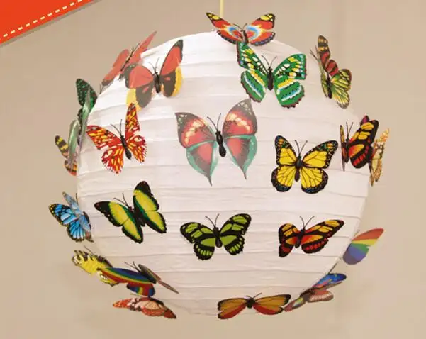 プラスチック3D蝶の壁の装飾かわいい蝶の壁のステッカーアート装飾家の装飾