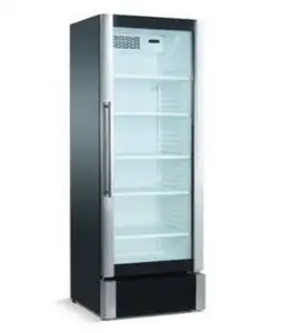 Glass Sliding Door Showcase Fan Cooling Commercial Cold Drinks Chiller Upright Fridge Supermarket Vertical Visi Cooler