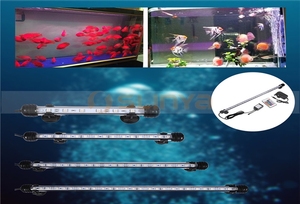 Led Vis <span class=keywords><strong>Aquarium</strong></span> Led Luchtbel Lamp Licht Decoratie Clip Light Eu/Us Plug - Product Image 3