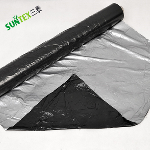 30 Micron Black Silver Light Reflective <strong>Mulch</strong> <strong>Film</strong> Vegetable Plants Ground Cover Weed Control Plastic Poly <strong>Film</strong>