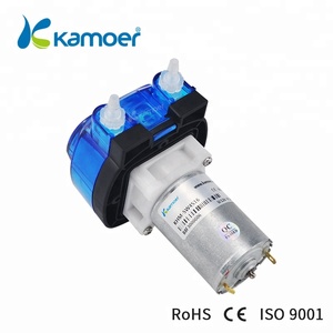 KamoerKHM高精度DCモーター3ローターper動ポンプ重硫酸ナトリウム、プラスチックギアドライブ付きNorpreneチューブ