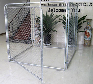 Portatile Cane Amichevole Grande Spazio Filo Maglia Canile, Base Su Misura Outdoor Pet Gabbia, Penne