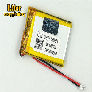 Plug 1.5-2 P 3.7 V 603035 700 mah lipo battery Rechargeable solar li ion polymer lithium battery with PCM - Product Image 1