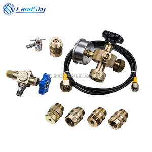 Batterie chargeur kit vanne gonflable outils FPU 5/16-32 UNF 5/8-18UNF 7/8-14 UNF G1/4-19 M14X1.5 M 28X1.5
