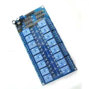 12V 16 Channel Relay Module Interface Board For Arduino PIC ARM DSP PLC With Optocoupler LM2576 Power