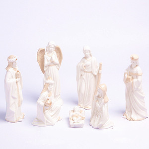 Scultura Artigianale <span class=keywords><strong>in</strong></span> Ceramica <span class=keywords><strong>di</strong></span> Porcellana Bianca Non Smaltata per <span class=keywords><strong>Decorazioni</strong></span> Natalizie Domestiche - Product Image 3