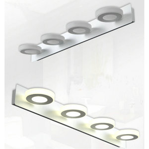 Applique murale à <span class=keywords><strong>led</strong></span> étanche et anti-buée, miroir sans perforation, installation secondaire <span class=keywords><strong>pour</strong></span> salle de bains et toilettes - Product Image 4