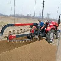 Agrarische graven gereedschappen tractor gemonteerd keten geul machine voor verkoop