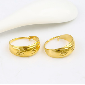 Xuping bijoux femmes Or Plaqué Boucles D'oreilles Bijoux Fantaisie Populaire à Dubaï, bijoux vietnam - Product Image 3