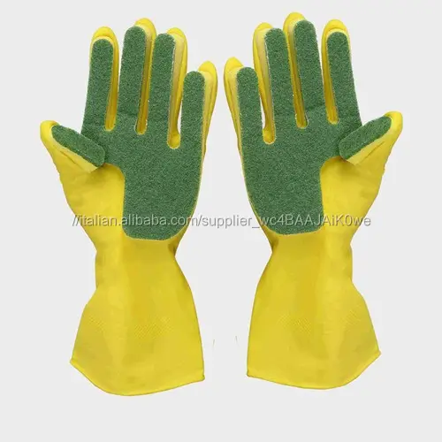 nuovo guanti in lattice con paglietta