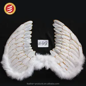 Gold feather angel wing