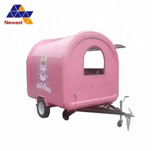Buena calidad camión de comida/calentador de comida con ruedas de carro/móvil camión de comida para venta
