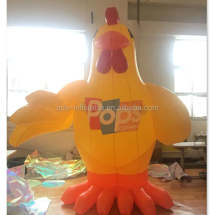 3m gigante publicidad inflable de gallo personalizados evento promocional Gallo réplica inflable L42