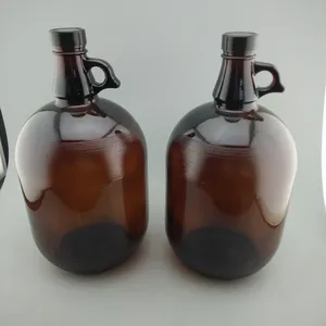 1/2 0.5加仑玻璃瓶罐家酿啤酒葡萄酒壶用金属或塑料浴帽