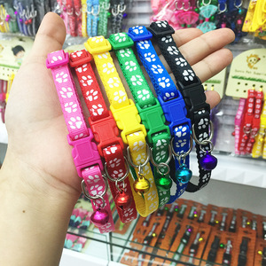 Großhandel Günstige einfache niedliche einfache Nylon Regenbogen Hund Katze Halsband mit Glocke - Product Image 5