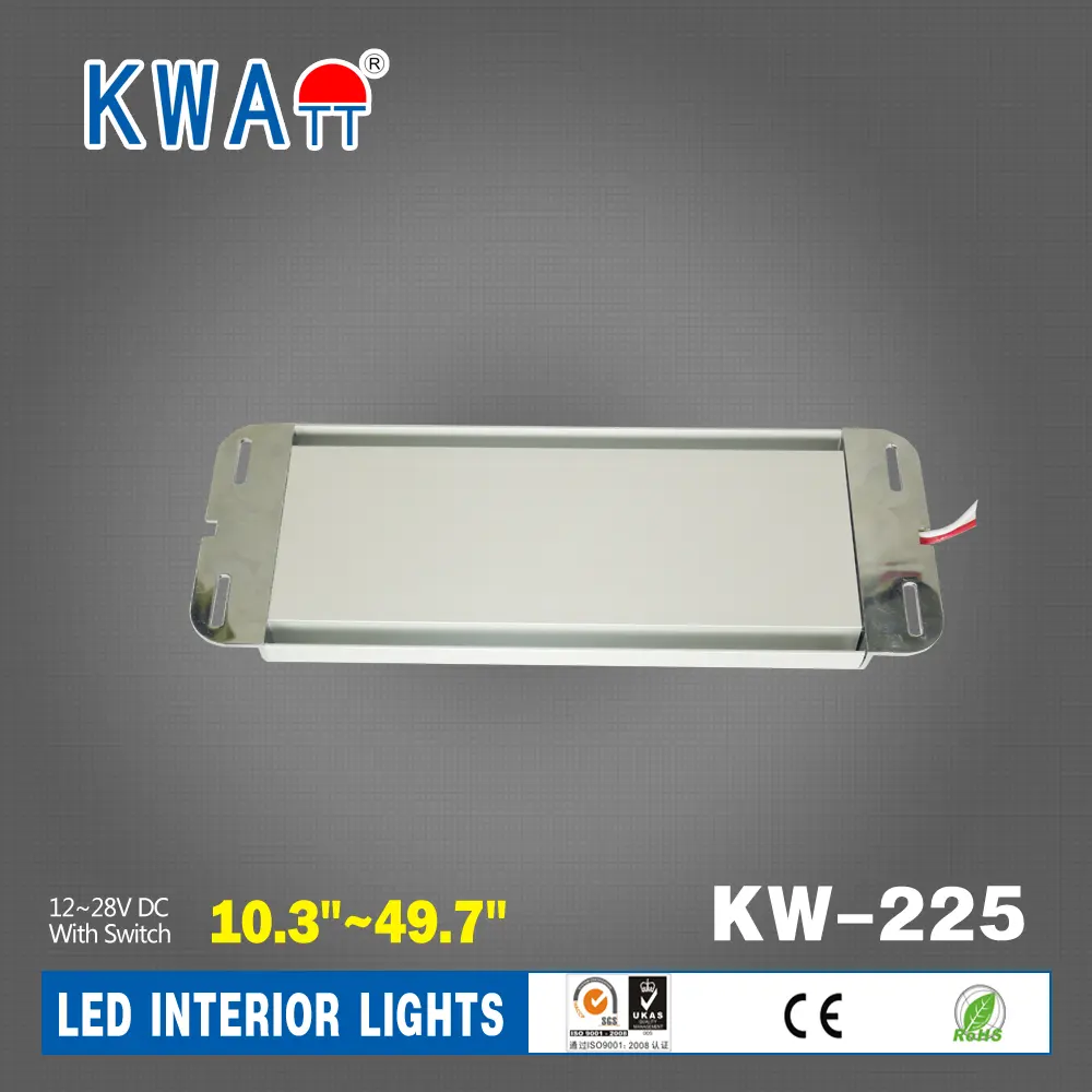 Luces interiores LED para coches, cabina, RV con CE RoHS, 12-24V, rectangulares, 12 Uds.