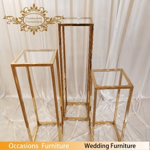 Soportes para Flores de Acero Inoxidable, Tubos de Color Dorado, para Bodas y <span class=keywords><strong>Fiestas</strong></span>, Venta al por Mayor - Product Image 4