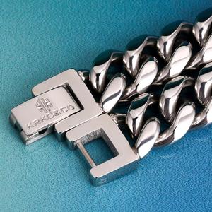 Hip Hop Bijoux Hommes Main Chaîne En Acier Inoxydable Bracelet 10mm 7.5 pouces Bracelet Cubain En Acier Inoxydable 316l Homme Miami Lien Bracelet - Product Image 5