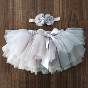 Del bambino floreale delle ragazze tennis breve tutu bambini di balletto della piega mini vestiti di ballo latino pantaloni del pannello esterno per le ragazze - Product Image 6