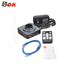 PDOK 21MP 60FPS <span class=keywords><strong>USB</strong></span> 디지털 산업 비디오 현미경 카메라 세트 시스템 10-180X C 마운트 렌즈 전화 PCB 납땜 - Product Image 4