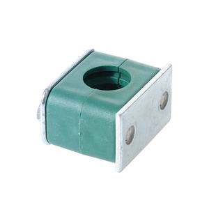 Stauff klem selang hidrolik DIN 3015, tugas berat standar, klem selang hidrolik <span class=keywords><strong>1</strong></span>/4 inci hingga 3 inci, sisipan plastik bodi baja galvanis aluminium