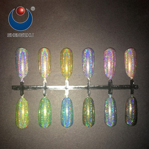 Solvent dayanıklı Lazer Gümüş Renk <span class=keywords><strong>Glitter</strong></span> Toz, holografik nail art <span class=keywords><strong>Glitter</strong></span> tırnak jel için