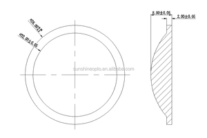 Lentille <span class=keywords><strong>LED</strong></span> <span class=keywords><strong>38MM</strong></span> PMMA 60 degrés lentille Plano convexe pour 1W 3W - Product Image 5