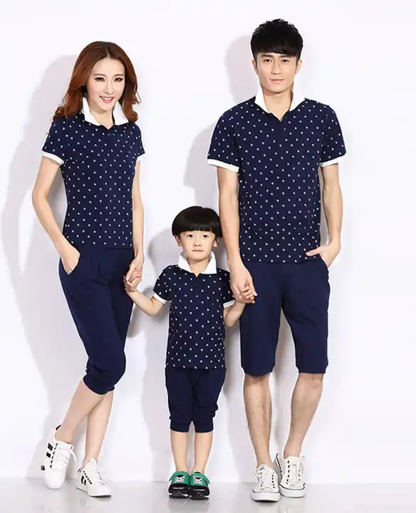 Buy Bouncy ToonzFamily T Shirts for 3 4 Combo Dress Set Mom Dad Son  Daughter Husband Wife Regular Fit Cotton Printed Half Sleeve Family Dress  Set Matching 3 - Matching Family Clothing (