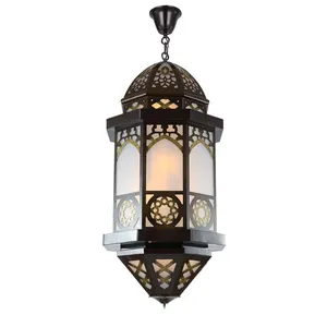 Арабский фонарь, декоративный большой подвесной светильник для вестибюля отеля