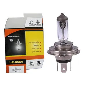 Bohlam lampu otomatis Halogen H4 5300K Tungsten kaca kuarsa 12V 60/55W kualitas tinggi 60 lampu depan 80 baja tahan karat