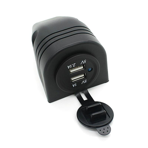 CHSKY Impermeabile Dual USB 5V 3.1A Moto Caricabatteria Da Auto <span class=keywords><strong>Adattatore</strong></span> di Alimentazione <span class=keywords><strong>Presa</strong></span> <span class=keywords><strong>Accendisigari</strong></span> per il Telefono Mobile Accessori Auto - Product Image 5