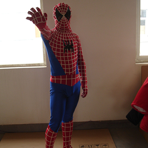 Traje de Mascota de <span class=keywords><strong>Spiderman</strong></span> hecho a mano para adultos, diseño personalizado de poliéster elástico para fiestas de Año Nuevo, hecho en China - Product Image 2