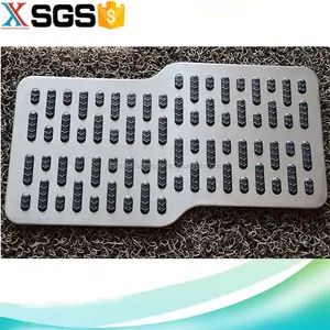 Customized and beautiful cheap car mat stainless steel heel plate pedal pad