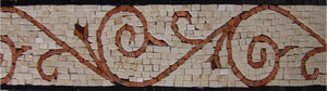 Mosaïque de poissons, art de bordure nautique, <span class=keywords><strong>peinture</strong></span> en mosaïque, mosaïque de cuisine pour la décoration - Product Image 6
