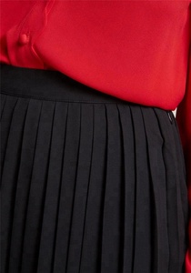 <strong>Women</strong> a Line Black Chiffon Pleated <strong>Midi</strong> <strong>Skirt</strong> - Product Image 4