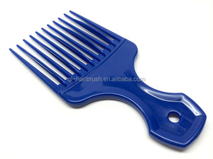 Plastik Afro Tarak Tarzı Şal Perma Detangle Untangle Saç Pick tarak